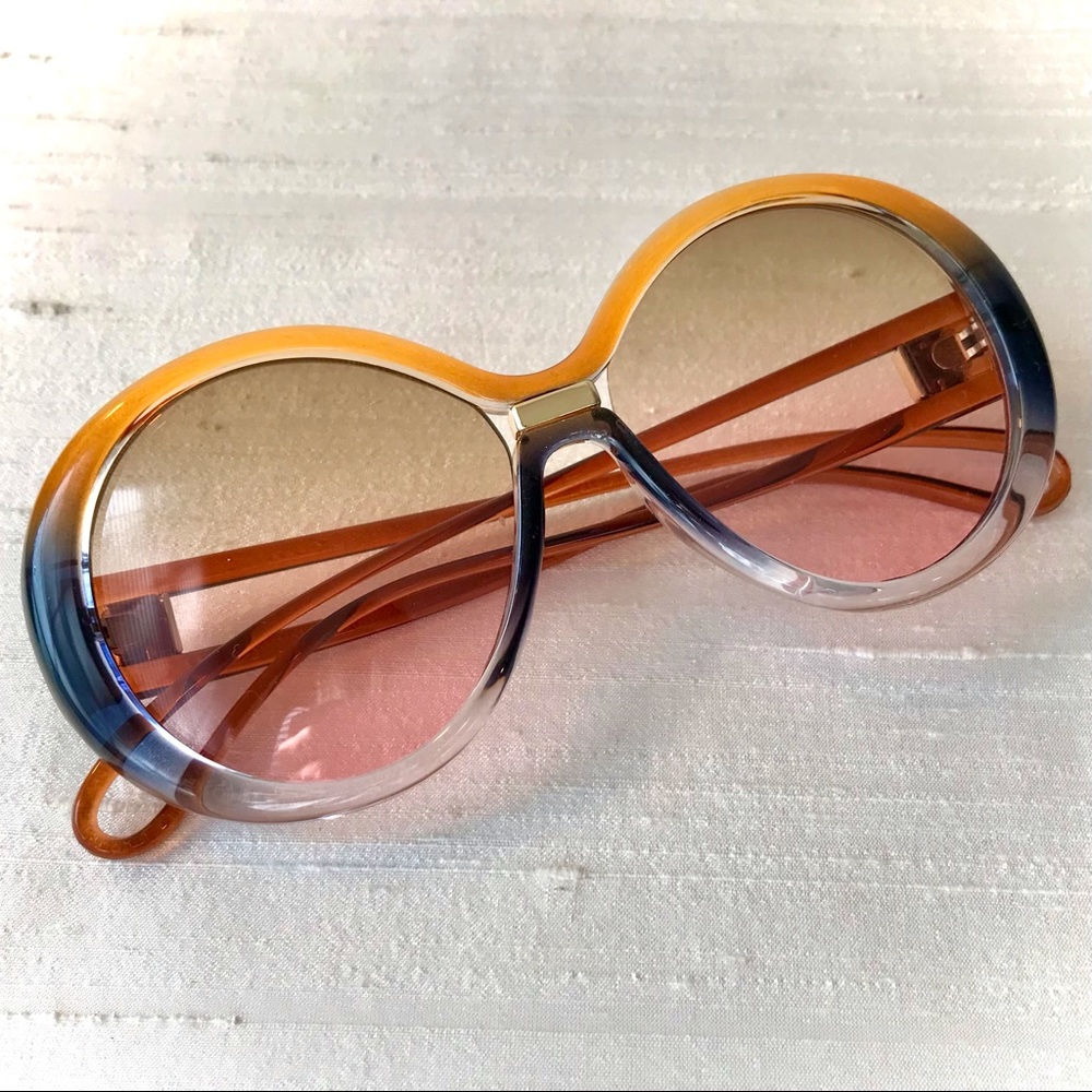 Stylish Gradient Sunglasses - Orange and Pink